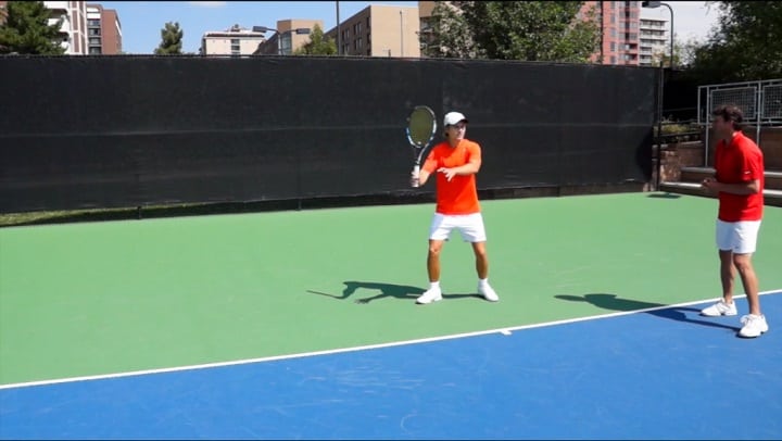 Topspin Forehand Primeiro movimento