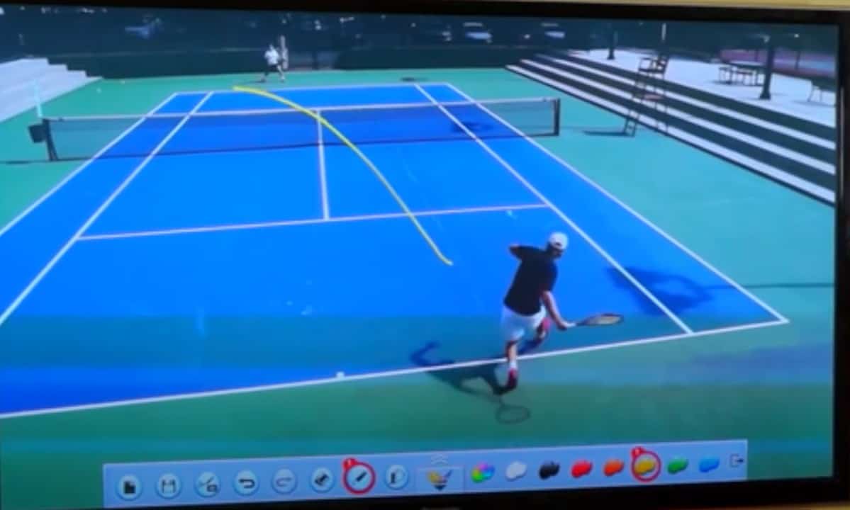Tennis Forehand Crosscourt