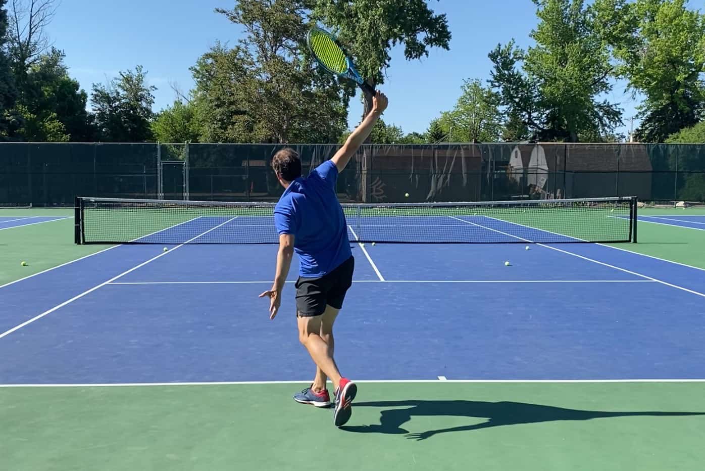 One handed backhand tip